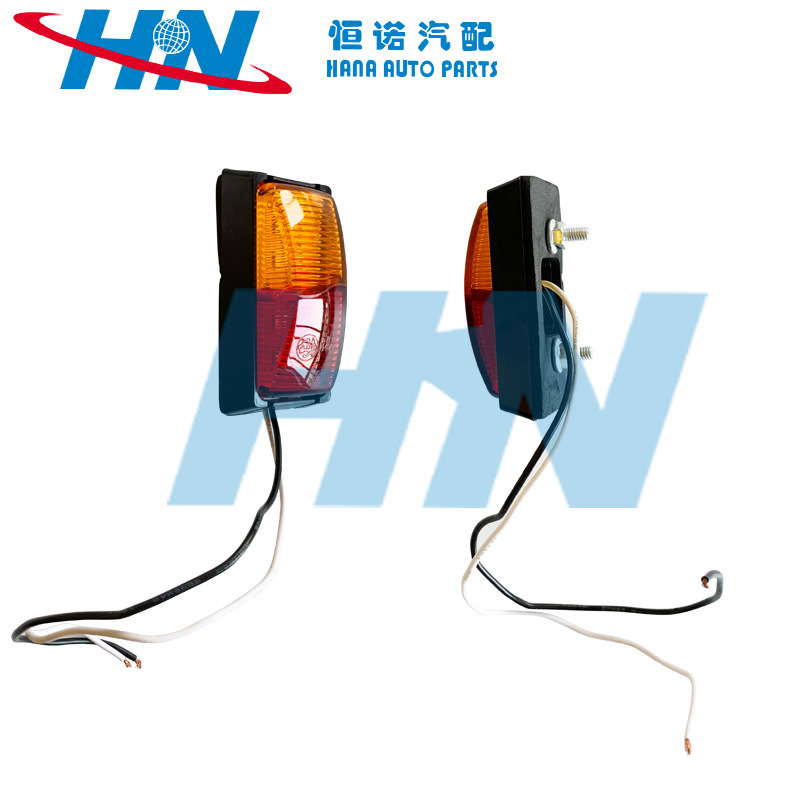 Los fabricantes FUENTE suministran la luz lateral del camión 8LED rojo y amarillo camión LED Luz de señal de luz lateral 10-30V luz de ancho