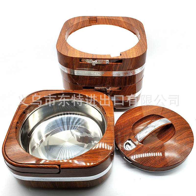 Factory direct sales lunch boxes, Japanese-style multi-layer combination lunch boxes, wood-grain lock-lock bento boxes, picnic lunch boxes detail image 6
