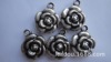 Wholesale supply of antique silver hanging holes roses, hanging holes DIY suspension accessories rose accessories