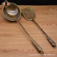 宏达铜器 批发纯铜仿古文玩厨具铜勺子铜铲子家具用品