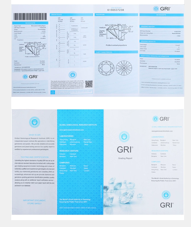 莫桑钻吊坠项链 (9)