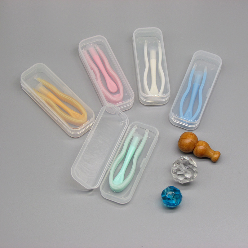 New upgraded contact lens wearing clip conjoined tweezers wearing suction stick PP material shell