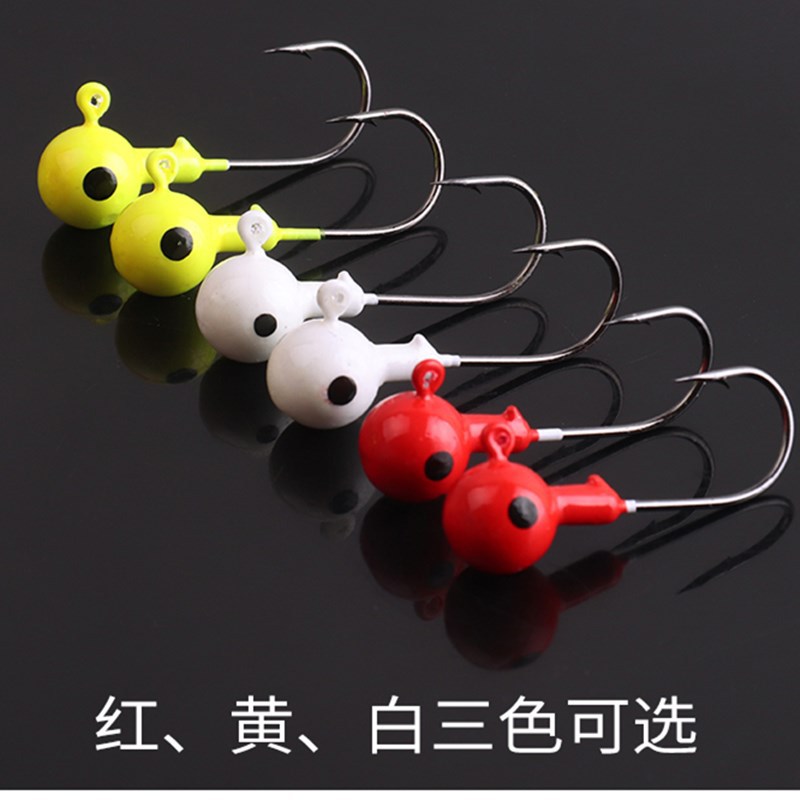 10 PCS Jig Head lure Bass Trout walleye Fresh Water Fishing Lure