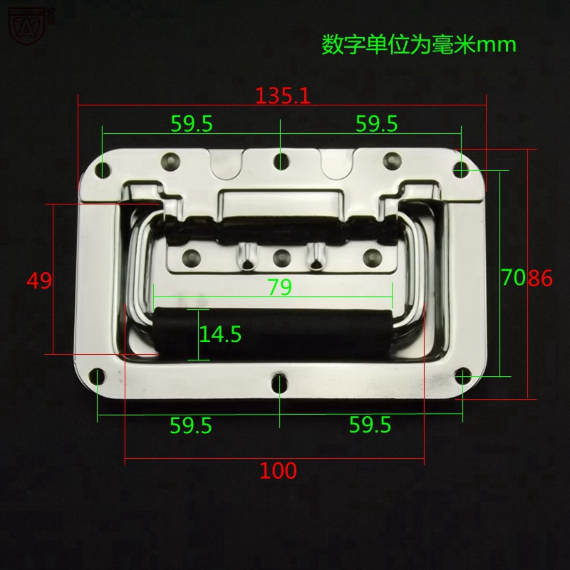 AW135MM resorte anillo de cubierta mango aviones accesorios armario caja de accesorios caja de herramientas equipo mango