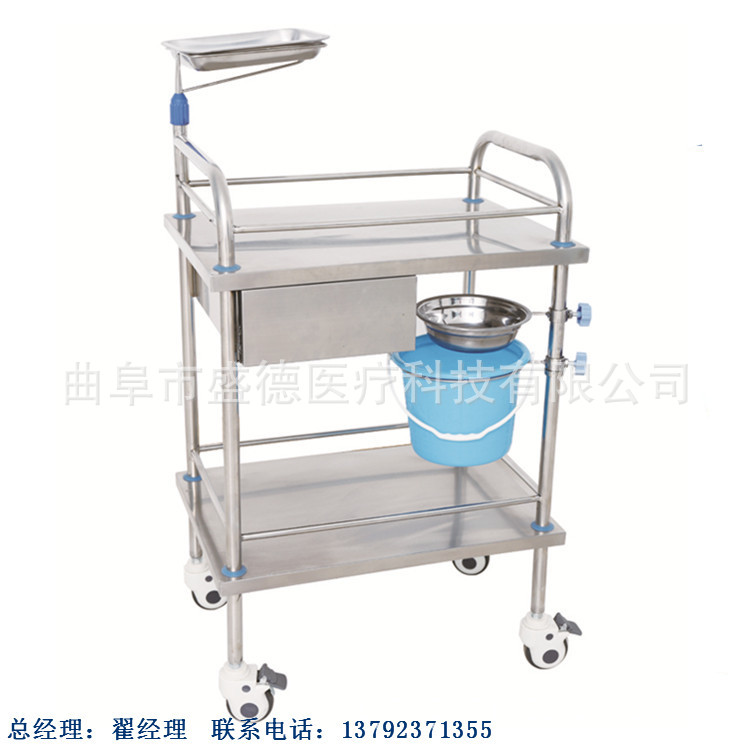 盛德厂家电动妇科手术床多功能平移手术床MD-714不锈钢换药车