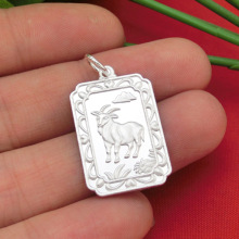新亲纯银批发 十二生肖足银吊坠 羊 男女项饰 时尚精美热卖
