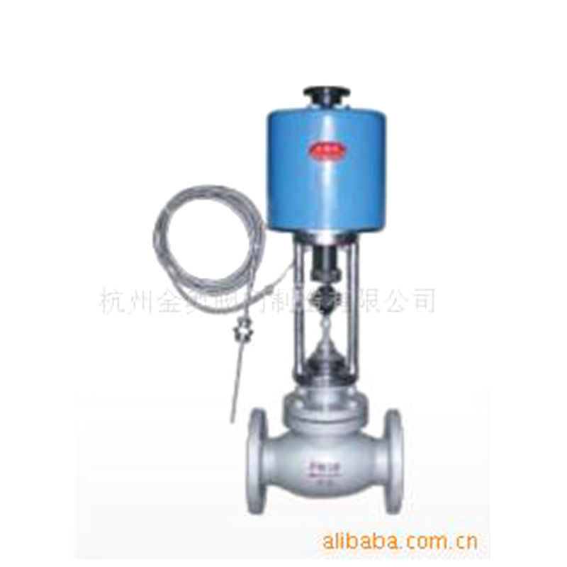供应 隔膜式电控温度调节阀 金奥供应批发碳钢法兰调节阀