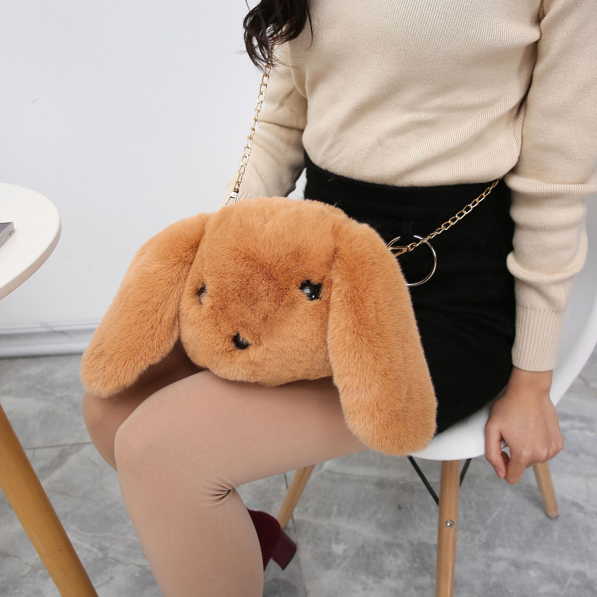 Plush bag women's fur bag autumn and win...