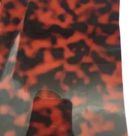 0.5mm玳瑁纹豹纹PVC幅宽1.2米半透明包包皮带0.8mm琥珀纹面料