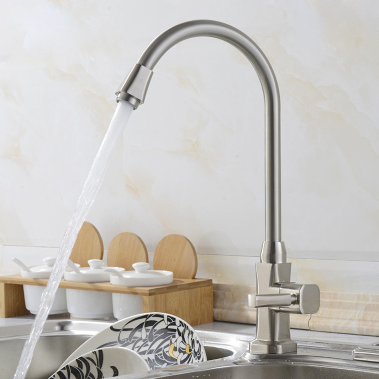 brushed frog vertical dish basin faucet kitchen sink single cold quick tap sanitary ware manufacturers