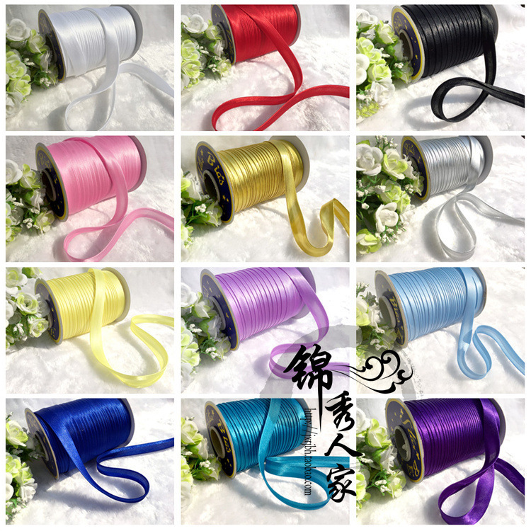 Solid color cheongsam clothing Hemming with piping strips brocade clothing handmade Hemming strips with 90 yards/Roll