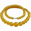 Yellow Chalcedon necklace