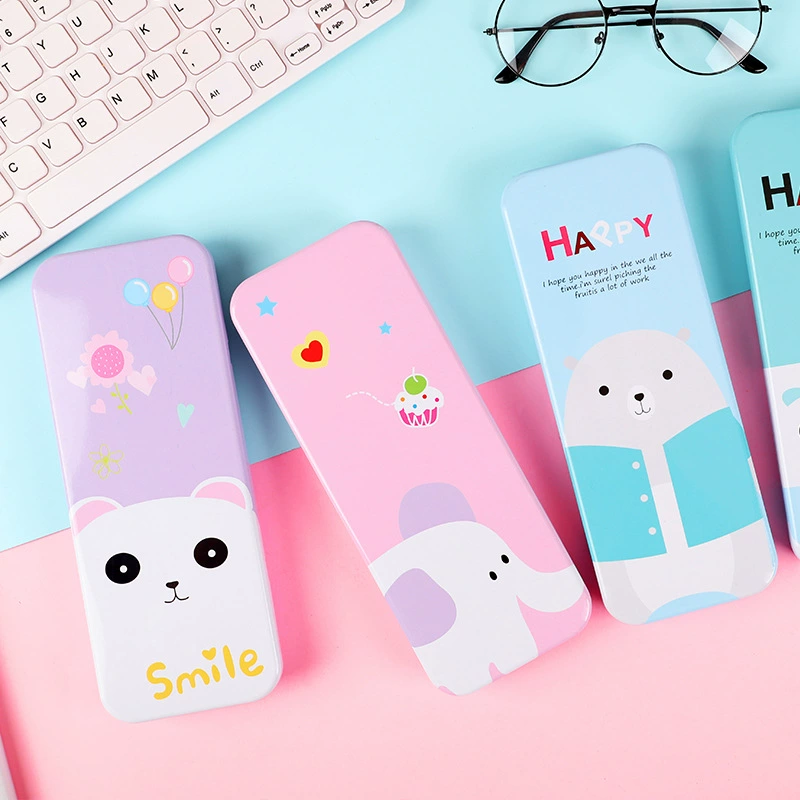 Pencil case for pencils, universal tin box, stationery