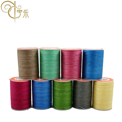 现货批发新款DIY手缝圆蜡线 3股手工蜡线缝纫线 0.45mm涤纶圆蜡线|ru