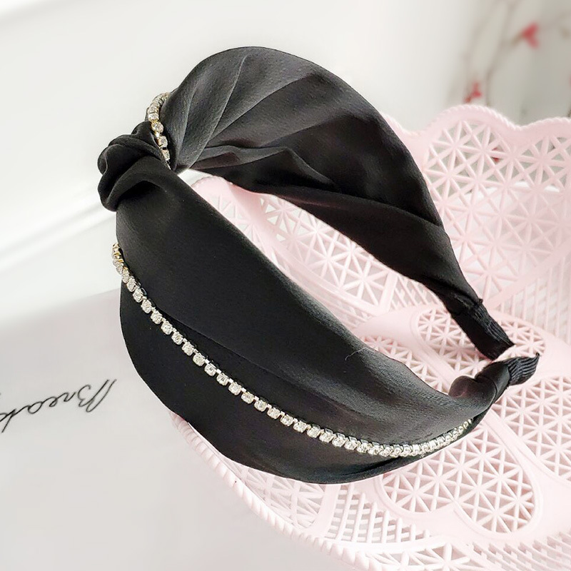 Rhinestone Fabric Cross Fashion Headband display picture 5