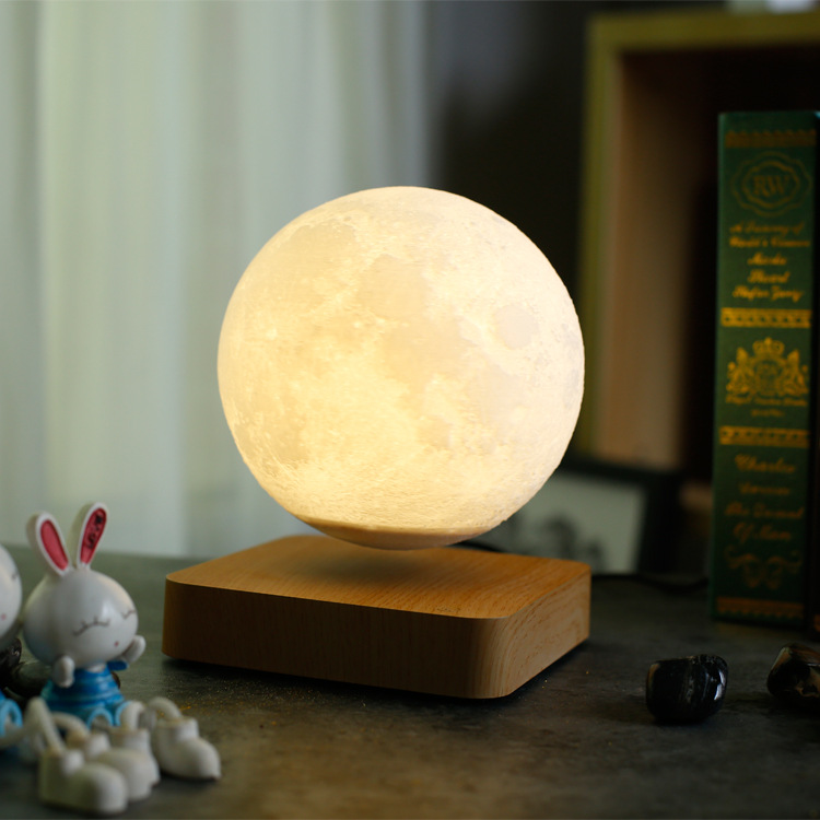Magnetic Levitation Moon Light Romantic Lighting Levitation 3D Printing Moon Light