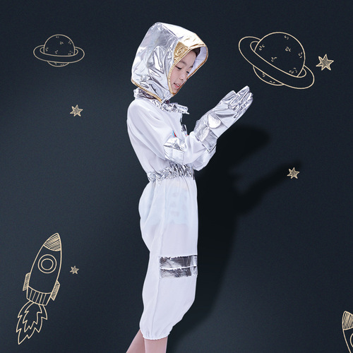 Astronaut costume Halloween children's space pilot cosplay space suit stage professional performance costume