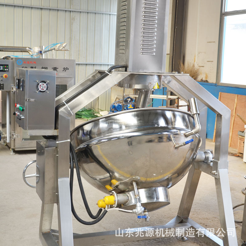 牛油火锅底料炒料机 全自动行星辣椒酱炒锅 高粘度行星搅拌炒锅