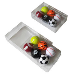 Cross-border golf 6-piece sports ball set golf double-layer gift sports ball