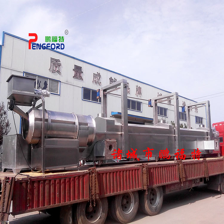 江米条油炸机 芝麻条油炸生产线 鹏福特京果电热锅成套流水线价格