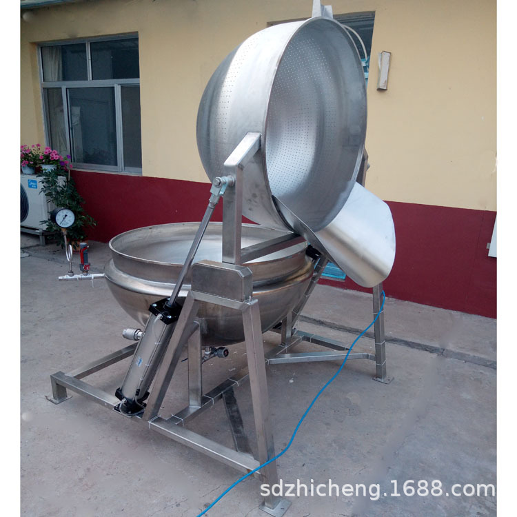 杀青漂烫锅 自动翻筐杀青漂烫锅 蔬菜杀青漂烫锅