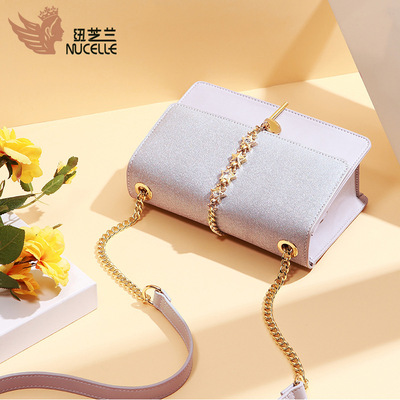 纽芝兰现货批发2018新款女包时尚休闲单肩包斜挎包韩版链条小方包|ru