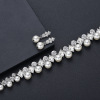 Accessory, necklace and earrings for bride from pearl, jewelry, European style, wholesale