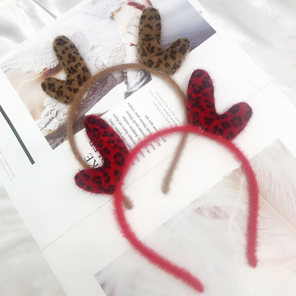 Diadema Navideña Con Estampado De Leopardo display picture 6