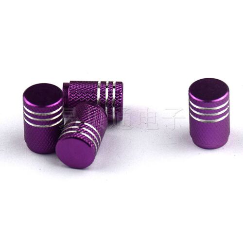 Aluminum Alloy Colorful American Style Tire Valve Cap Car Tire Valve Stem Cap Sedan Dustproof Cap Copper Valve Lock