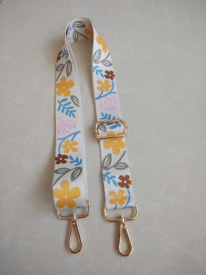 90g Weight Single Shoulder Strap Strap Type Daily Occasion Polyester Material Flower Pattern All Seasons Season Unisex Gender Metal Button Design Fashion Style Sewing Craft All Seasons Polyester Flower Single Shoulder Strap Bag Accessories 11