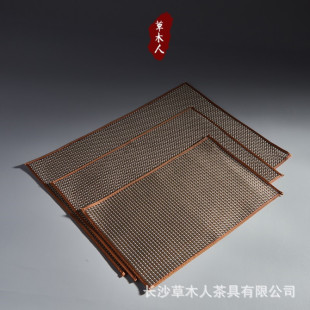 Fiber waterproof tea mat tea tray mat tea mat filter tea residue tea mat tea curtain lace insulation mat tea set accessories