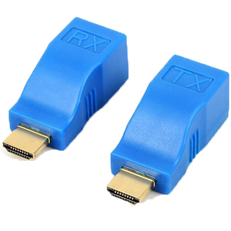 Factory wholesale HDMI single -port extender 30 meters HDMI to RJ45 mesh high -definition bastard support 1080p support 1080P