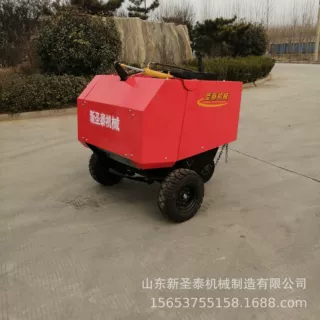 圣泰牌行走式玉米秸秆打捆机   故障率低易操作麦秸秆打捆机