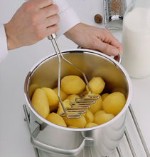 不锈钢管柄土豆压泥器 压薯器妇婴幼辅食土豆泥制作 家用厨房工具