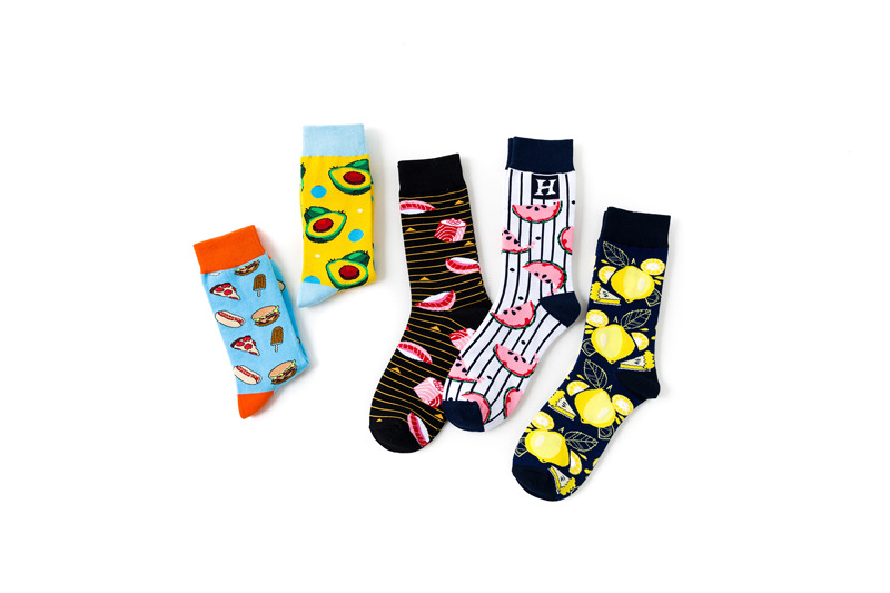 Unisex Casual Streetwear Fruit Nylon Cotton Crew Socks A Pair display picture 5