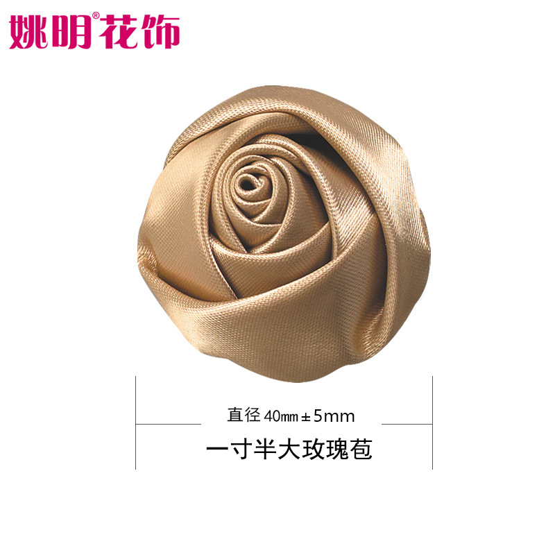 Cinta tridimensional Capullos de rosas 4cm de ancho 100 piezas un paquete de flores DIY accesorios cinta Capullos de rosas