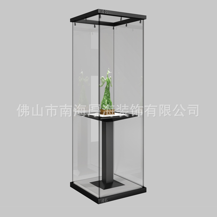 博物馆展柜制造厂博物馆独立展示柜透明玻璃展览馆玉器古董展示柜