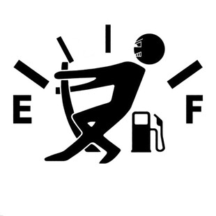 J-249 Decal Fuel Gage Empty Stickers �ͱ���ʾ�N �����w�N��