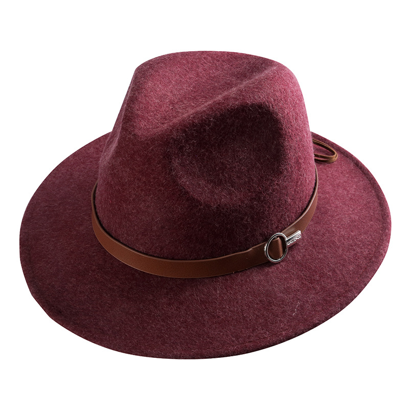 Sombrero Otoño e Invierno de lana estilo europeo y americano británico sombrero de copa 55-57cm multicolor opcional fábrica al por mayor image 15
