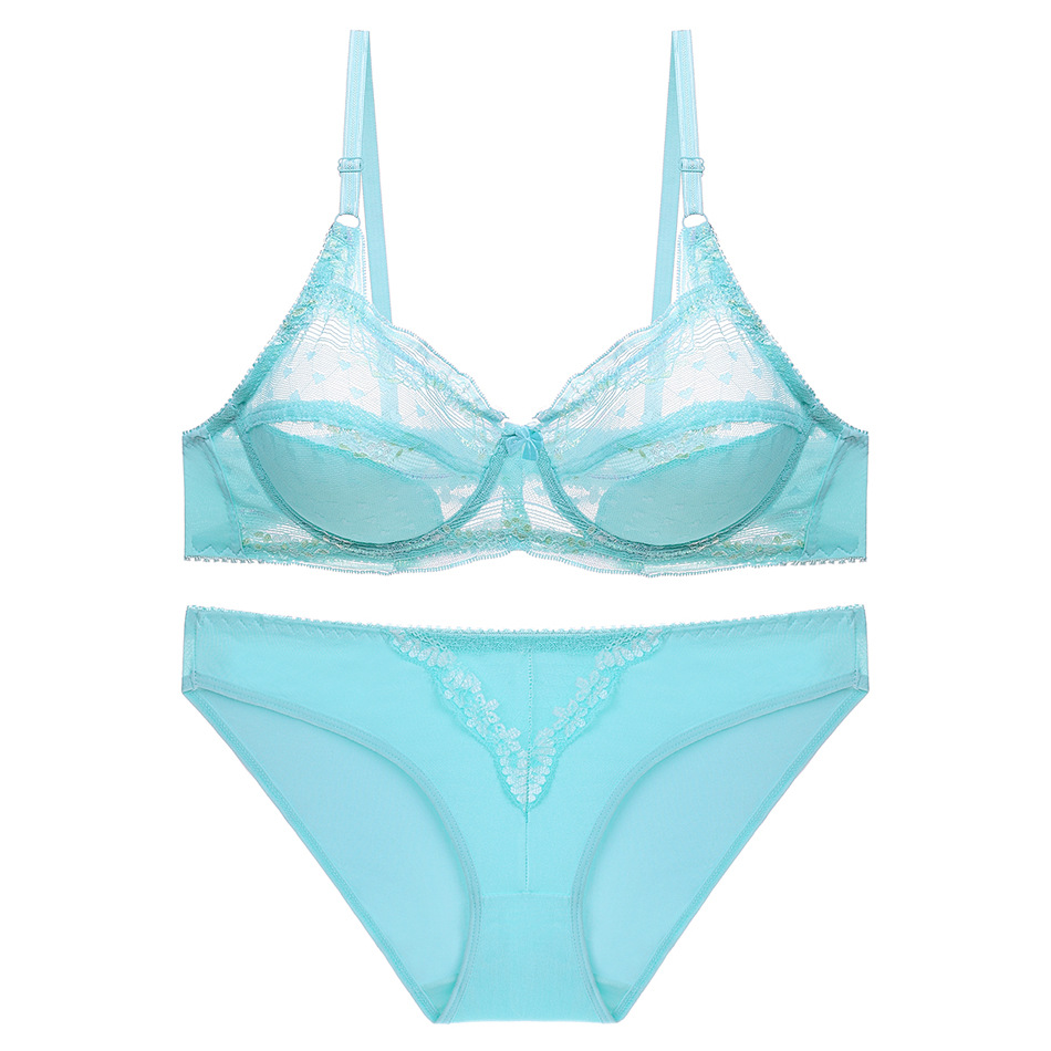Sous-vêtements pour filles, ensemble de soutien-gorge ultra-fin, transparent, respirant, sexy, pour femmes_voghion.com