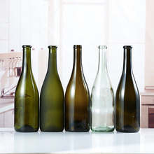 厂家供应大肚红酒瓶750ml透明葡萄酒瓶空瓶水果酵素酒瓶