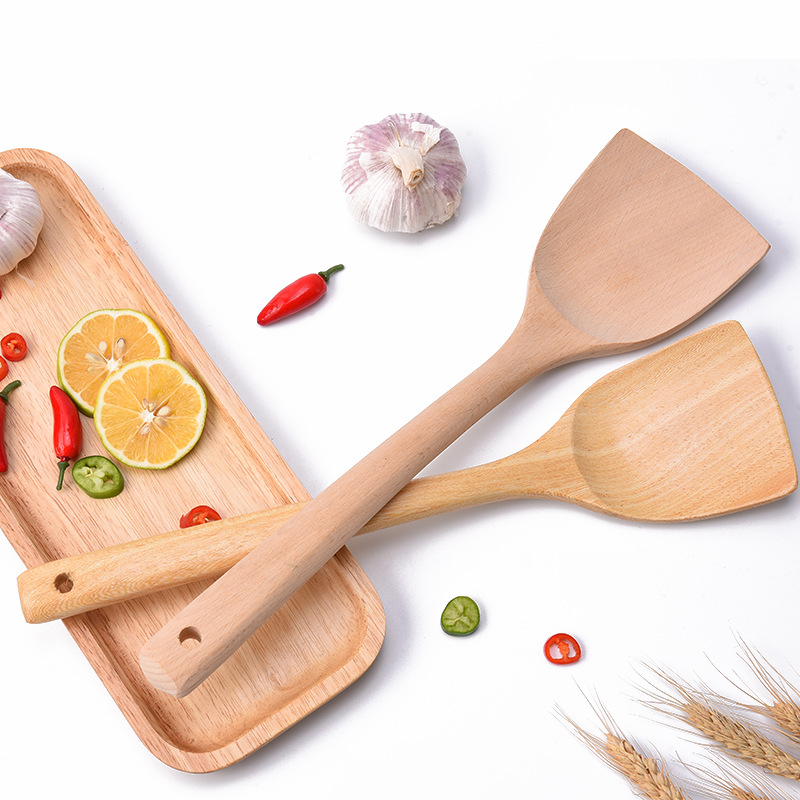 廠家直銷榉木鍋鏟家用不粘鍋木鏟烹饪鏟白雞翅木木鏟木質炒菜鏟勺