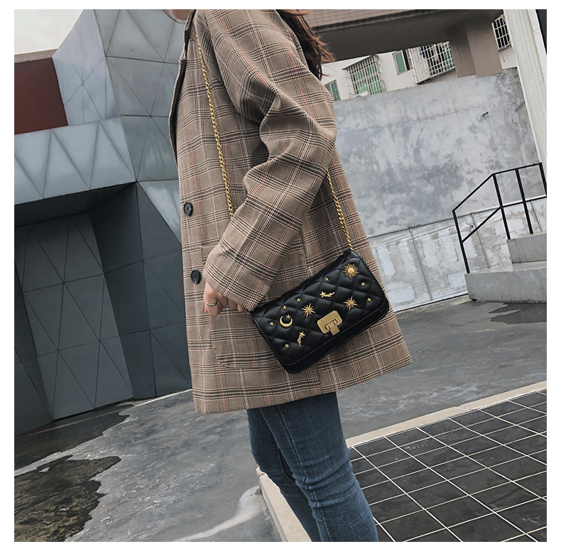 Fashion Fresh Simple Star Diamond Chain Messenger Bag display picture 8