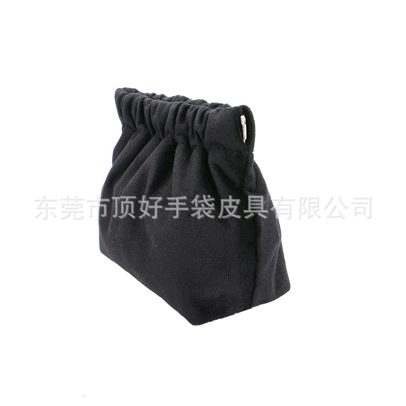 新款黑色绒布束口袋 百搭便携绒布零钱袋 多功能绒布收纳包-阿里巴巴