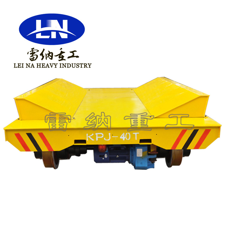 卷材搬运轨道电动平板车物流装卸遥控电动平台轨道转运电动地爬车