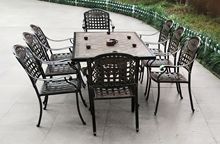 铸铝欧式阳台桌椅套件件折叠阳台休闲遮阳伞组合咖啡酒吧桌椅批发