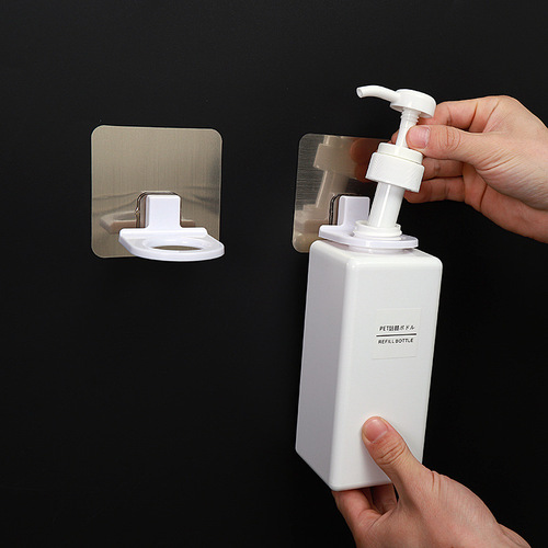 Wholesale sticky hook wall magic sticker shower gel bottle hanger shampoo hand soap suction wall manufacturer traceless hook