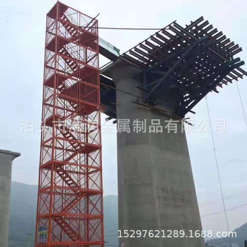 厂家现货 施工安全爬梯梯笼 建筑路桥组合式梯笼 箱式安全爬梯笼