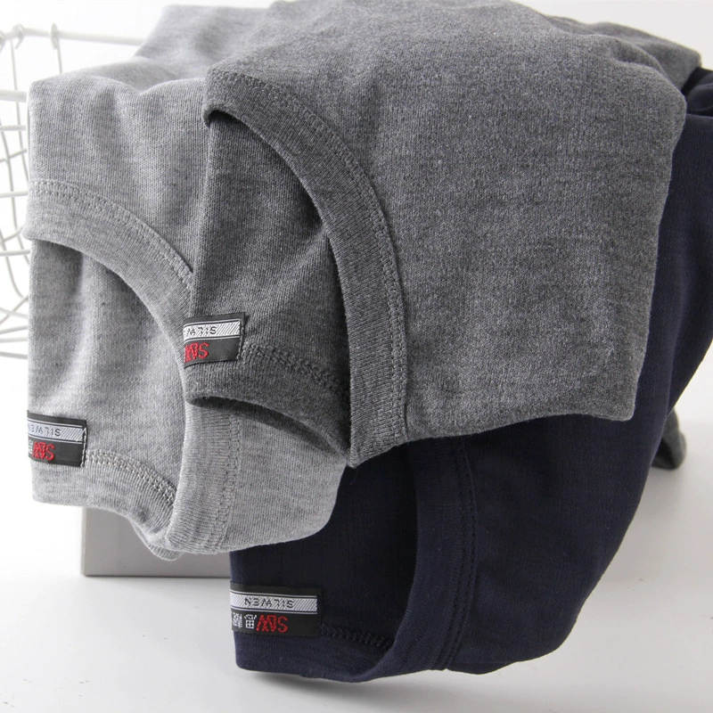 Thin fitted keep warm set, base sweater, thermal underwear, trousers