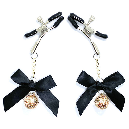 Bell sm adjustable nipple clamp bow for men and women breast clamp nipple clamp vaginal clamp adult fun alternative couple